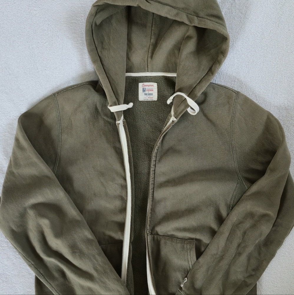 Todd Snyder Olive Green Zip Up Sweater